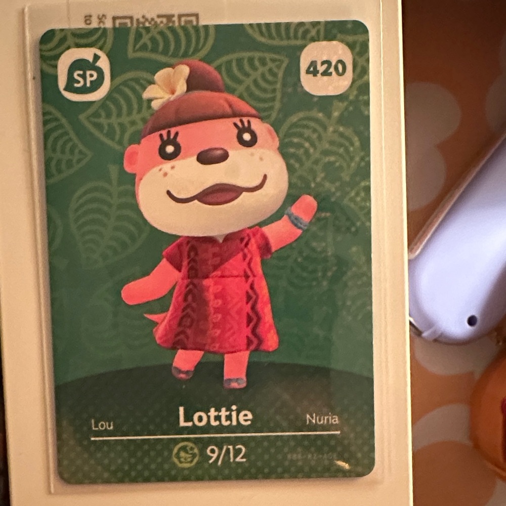 ACNH amiibo for Lottie
